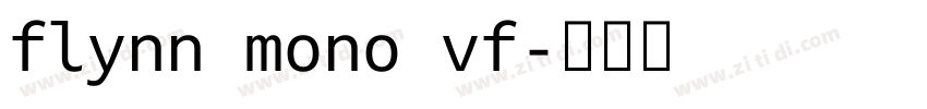 flynn mono vf字体转换